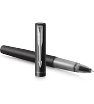 Parker Vector Xl Tükenmez Kalem  Pirinç Üzerine Metalik Siyah Lake  Siyah Mürekkep Doldurmalı Ince