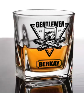 Kişiye Özel Gentlemen Club Viski Bardağı