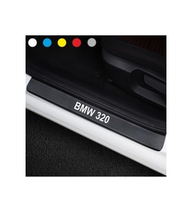 Bmw 320 İçin Uyumlu Aksesuar Oto Kapı Eşiği Sticker Karbon 4 Adet