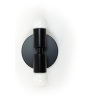 mylights mat siyah  ikili e 27 duylu aplik duvar lambası yukarı aşağı