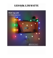 USB ile Çalışan RGB Top LED Işık 1.5M Matte Ev Bahçe Ofis Dekorasyonu Çeşitli Eşya Süsleme
