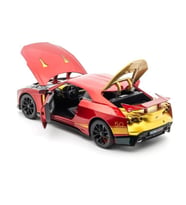 Mınıauto Nıssan GTR50 Kırmızı 1:24 Metal Çek Bırak Kapıları Açılan Sesli Işıklı Araba