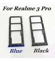 Oppo Realme 3 Pro Sim Kart Kapağı Aparatı Sim Tray (Siyah)
