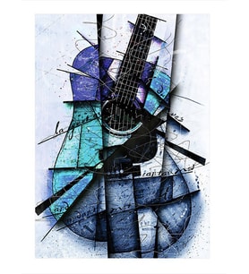 Akustik Gitar Modern Mdf Tablo