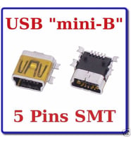 Mini Usb 5 pin Kart Tipi Smt