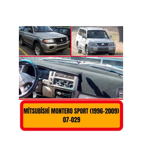 Mitsubishi Montero Sport 1996-2009 Ön Gögüs Panel Torpido Koruma Koruyucu Kilifi Halisi Örtüsü