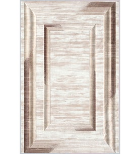 Eliana Home Baskılı, Yıkanabilir Kaymaz Taban Salon Halısı LNA0405 100x150 cm (Kahverengi)