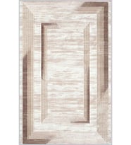 Eliana Home Baskılı, Yıkanabilir Kaymaz Taban Salon Halısı LNA0405 100x150 cm (Kahverengi)