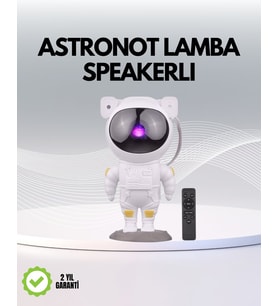 Northcity Astronot Projeksiyon Lambası - USB Güç Bağlantılı Çok Fonksiyonlu Gece Lambası