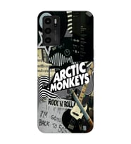 Oppo A16 Uyumlu Arctic Monkeys Kolaj Desenli Şeffaf Telefon Kılıfı