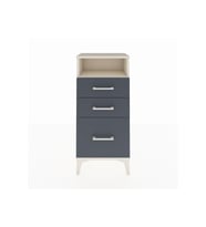 Arges Komodin Tek Raflı 3 Çekmeceli 44x30x96 Aytaşı-Antrasit