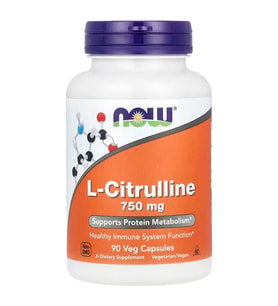 L-Citrulline, 750 mg, 90 Veg Capsules - Supports Protein Metabolism*