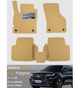 Chery Tiggo 8 Pro EVA Paspas Tam Set – Birebir Uyum,Araca Özel Tasarım,Su Geçirmez,Kolay Montaj