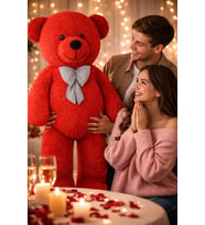 Büyük Boy 140 cm Peluş Ayı – Sevgiliye Unutulmaz Sürpriz (Kırmızı)