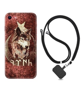 Apple iPhone 5 6 7 8 Plus Se XR Kılıf Boyun Askılı Silikon Göktürk 3 1412