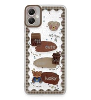 Galaxy A05 Kılıf Sweet Desenli Silikon Kapak - Şeffaf