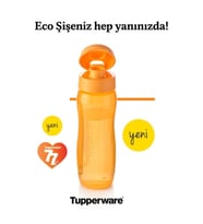 Eco SLİM 750ml Turuncu Şişe, Sağlıklı ve Şık Tasarım