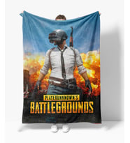 Erayshome PUBG Desenli Baskılı Hediyelik Polar TV Battaniyesi