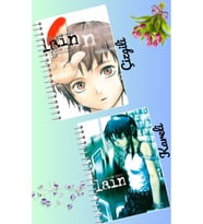 Serial experiments lain defter seti 2 adet A4 boyutu 21*30 çizgili + kareli 60 syf