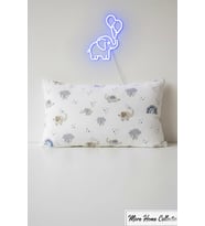 More Home Müslin Bebek yastık kılıfı  % 100 pamuklu Filli Bulutlu 35x45