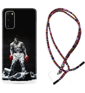Samsung A02S A03S A10 A12 A13 A21S A22 Kılıf Boyun Asklı Rasta Silikon Moon Baloon 1369