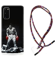 Samsung A02S A03S A10 A12 A13 A21S A22 Kılıf Boyun Asklı Rasta Silikon Moon Baloon 1369