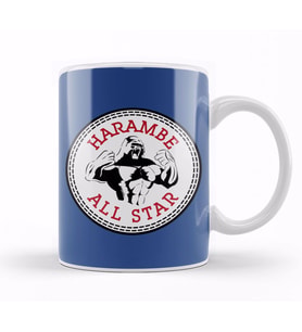 Harambe All Star Converse Logo Kupa Bardak Porselen