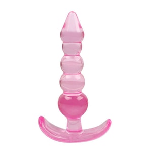 ETSMagaza Boğumlu Silikon Plug Pembe