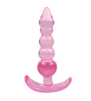 ETSMagaza Boğumlu Silikon  Plug Pembe