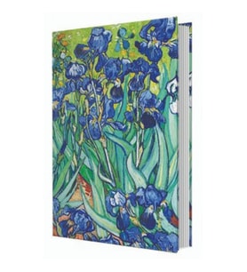 DEFFTER ART OF WORLD / VAN GOGH IRISES SERT KAPAK A5 ÇİZGİLİ DEFTER 96 YP.
