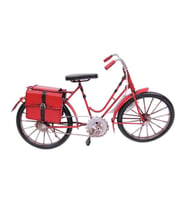 pilelistore Dekoratif Metal Bisiklet Çantalı Vintage Ev Ofis Hediyelik