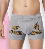 BK Gift Özel Tasarım Eğlenceli Erkek Boxer Serisi - Model 18