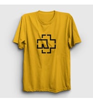 Presmono Unisex Sarı Logo Rammstein T-Shirt 105357tt (Sarı)