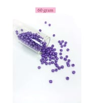 Dökme Cam Kum Boncuk Büyük Boy (6/0) 4 mm - 60 Gram - Mor - BNC116