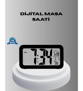 Dijital Masa Saati Sensörlü Aydınlatmalı Alarm ve Sıcaklık Ölçerli