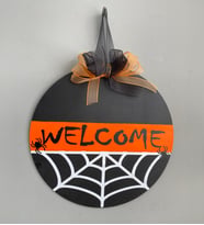 Halloween -Cadılar Bayramı Özel  Welcome Kapı Duvar Süsü