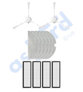 Dreame F9 - Z10 Pro Uyumlu 2 Yan Fırça 4 Filtre 6 Mop PKT-iasgf0001094