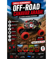 Uzaktan Kumandalı Şarjlı Off-Road Canavar Araba 2.4 GHz Güçlü Süspansiyonlu