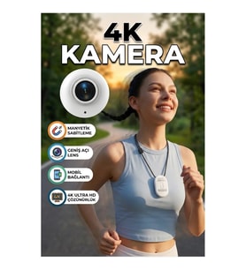 Manyetik Sabitlemeli 4K Spor Kamera Geniş Açı Lens WiFi Mobil Bağlantılı Su Geçirmez Aksiyon Kamera