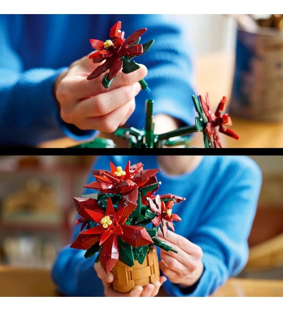 LEGO Botanicals 10370 Ponsetya (608 Parça)