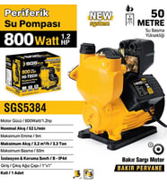 SGS PERİFERİK SU POMPASI 800 WATT 1.2 HP SGS5384