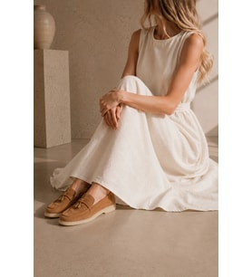 Premium Hakiki Deri Toka Detaylı Taba Loafer
