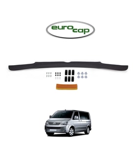 EUROCAP VW T5 Transporter Ön Kaput Maskesi Koruma Rüzgarlığı Deflektör 3mm Akrilik Parlak 2003-2009