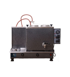 2 demlikli Gümüş Gri Boyalı çay ocağı Gri Boyalı Çay Kazanı Elektrik + Doğalgazlı Gri Çay Semaveri CE Belgeli . ETS Sistemli Gri Boyalı Çay Makinesi.