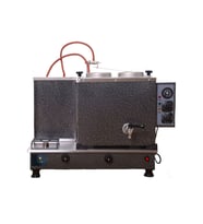 2 demlikli Gümüş Gri Boyalı çay ocağı Gri Boyalı Çay Kazanı Elektrik + Doğalgazlı Gri Çay Semaveri CE Belgeli . ETS Sistemli Gri Boyalı Çay Makinesi.