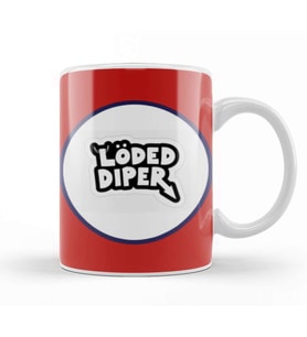 Loaded Diaper LOGO Kupa Bardak Porselen