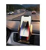 Kablosuz Şarjlı Araç Telefon Tutucu Sensörlü Otomatik Kilit 360 Derece Döner