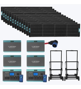 ANTFEA 2 adet H2400 + 4 ad BH2400 Batarya + 12 ad 400W Panel + 2 ad Römork + 6 Paralelleme Kablosu