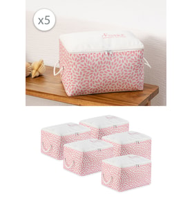5 Adet Pudra Home Sweet Home Küçük Boy Baza Altı Çorap Valiz Düzenleyici Çeyizlik Organizer Hurç