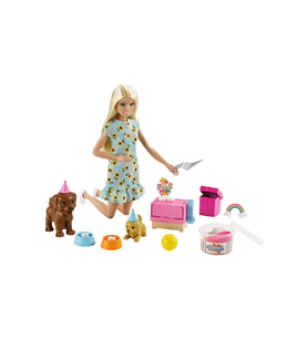 Barbie Bebek Ve Köpek Partisi Oyun Seti Gxv75.